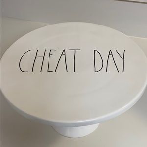 Rae Dunn Cheat Day cake stand